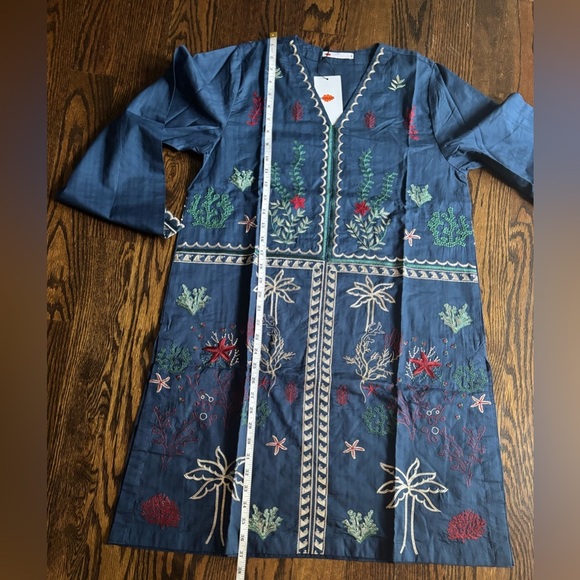 Khaadi Blue Embroidered Dress - Picture 8 of 9